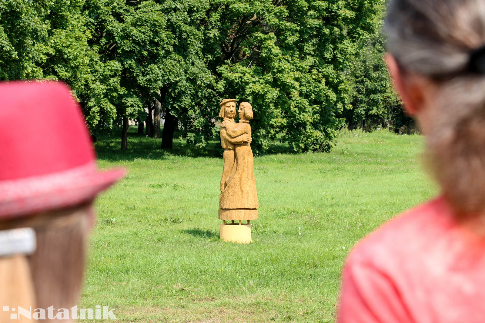 Берёза, скульптура из дерева, споровская полька