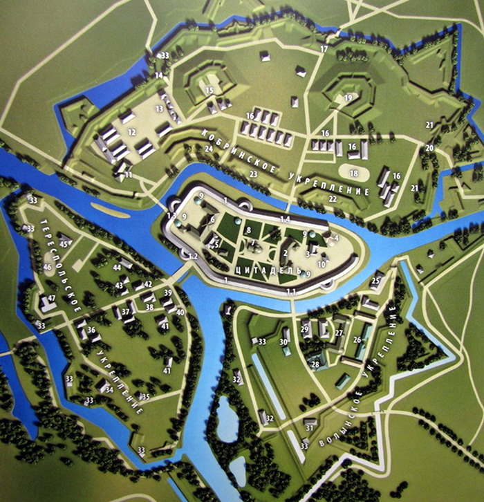 План Брестской крепости